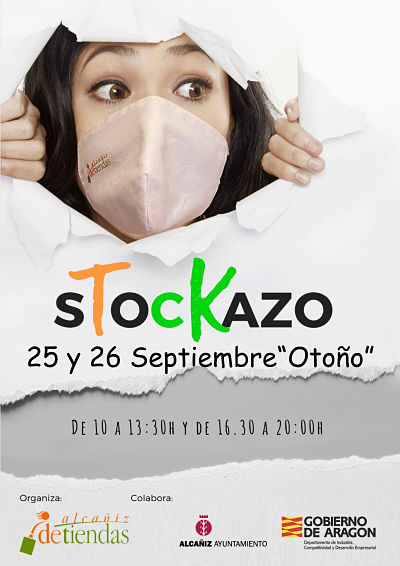 Cartel Stockazo Alcañiz deTiendas