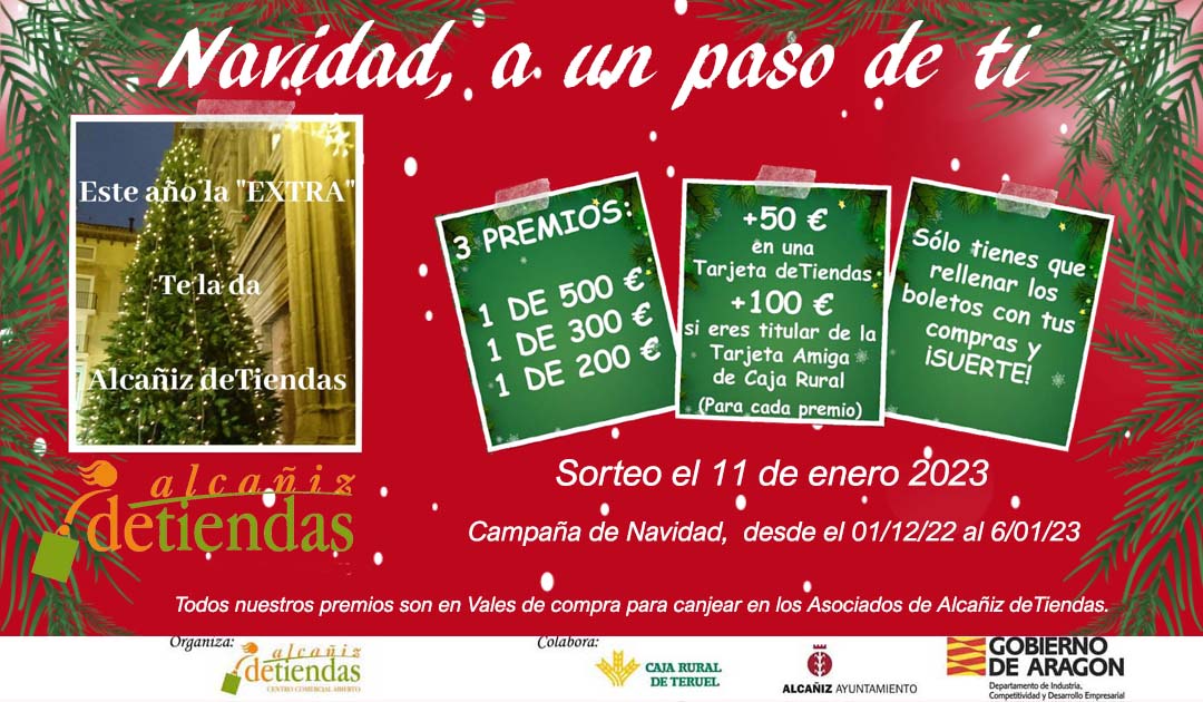 ESTE AÑO LA “EXTRA” TE LA DA ALCAÑIZ DETIENDAS